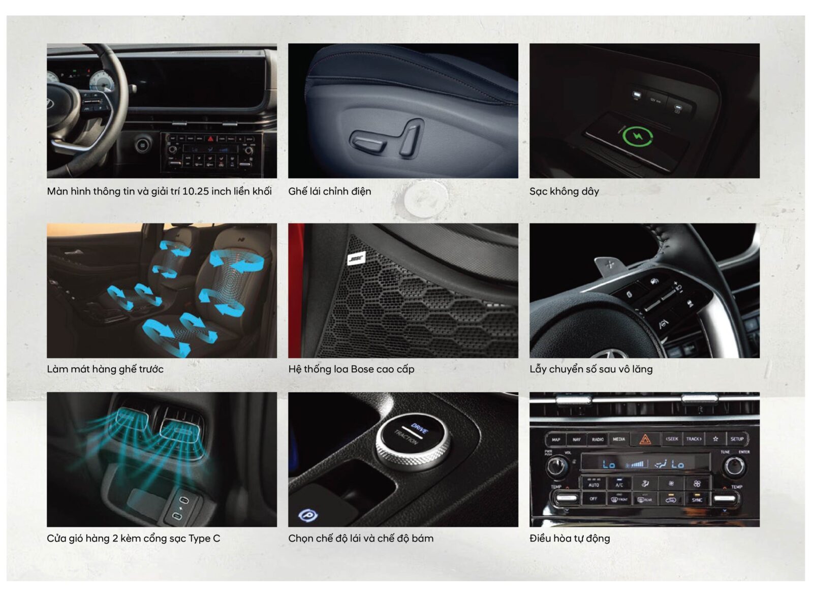 Creta nội thất tiện nghi